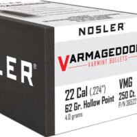 NOSLER BULLETS 22 CAL .224 - 62GR VARMAGEDDON FBHP 250CT