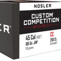 NOSLER BULLETS 45 CAL .451 - 185GR JHP CUSTOM COMP. 250CT