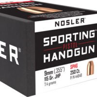 NOSLER BULLETS 9MM .355 - 115GR JHP 250CT