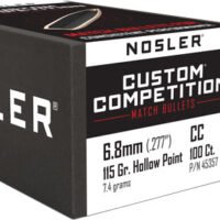 NOSLER BULLETS 6.8MM .277 - 115GR HP-BT CUSTOM COMP. 100C