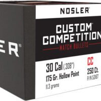 NOSLER BULLETS 30 CAL .308 - 175GR HP-BT CUSTOM COMP. 250C