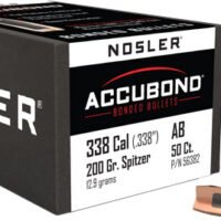 NOSLER BULLETS 338 CAL .338 - 200GR ACCUBOND 50CT