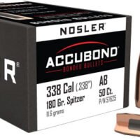 NOSLER BULLETS 338 CAL .338 - 180GR ACCUBOND 50CT