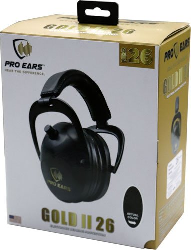 PRO EARS GOLD II 26 EAR MUFF - ELECTRONIC W/PADDED BASE BLK - Image 3