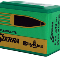 SIERRA BULLETS 6MM .243 - 55GR BLITZKING 100CT