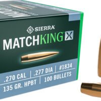 SIERRA BULLETS .270 CAL .277 - 135GR HPBT MATCHKING X 100CT