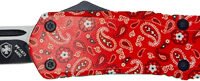 TEMPLAR KNIFE SMALL OTF RED - BANDANA 2.75" BLACK TANTO