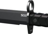 SOG KNIFE BOYONET 7" TANTO - BLADE BLACK/BLACK W/SHEATH
