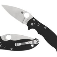 SPYDERCO MANIX 2 BLACK G10 PLAINEDGE