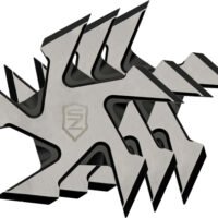 SZCO SIERRA ZULU 4" BUZZSAW - THROWING STAR SET 3PACK W/SHTH