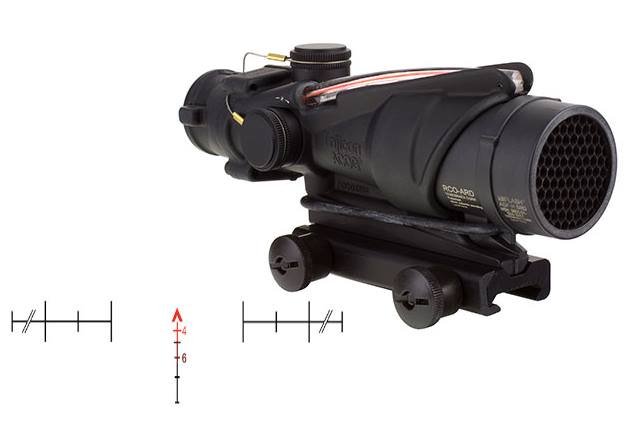 TRIJICON ACOG 4X32 A4 USMC RCO CHEV RED