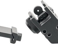 JE FIXED FRONT/REAR SIGHT - 45 DEGREE OFFSET ALUMINUM BLK
