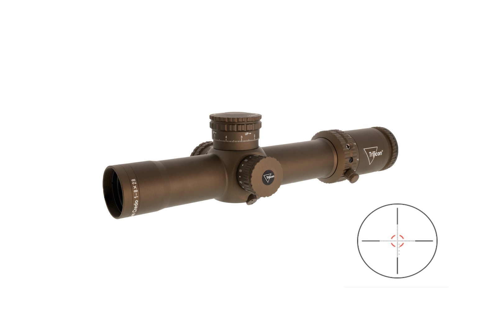 TRIJICON CREDO 1-8X28 COYOTE 34MM MOA