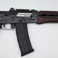 Zastava ZPAP85 Alpha AK-47 Pistol BULGED TRUNNION 1.5MM RECEIVER - Stained Wood Handguard | 5.56NATO | 10" Barrel | Booster Brake | Rear Trunnion Picatinny rail
