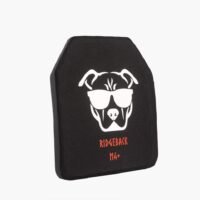 Guard Dog Tactical Ridgeback Level IV+ Multi-Curve 10X12 Ceramic Plate | 8.3 Lb/Per - Black