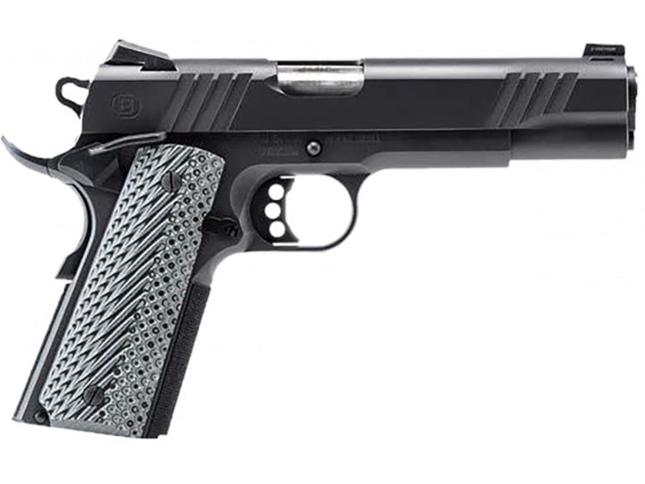 Bersa B1911 Pistol - Black | .45 ACP | 5" Barrel | 8rd | Gray Grips