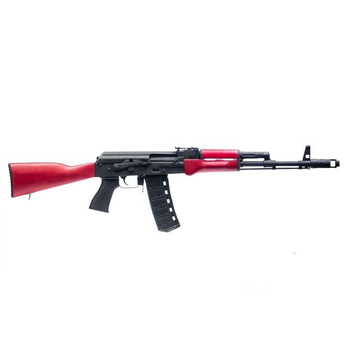 Century Arms BFT556 Rile - Black | 5.56X45 | 16" | 30RD Mag | Red Maple Wood Furniture | Bulged Trunnion | Scope Rail