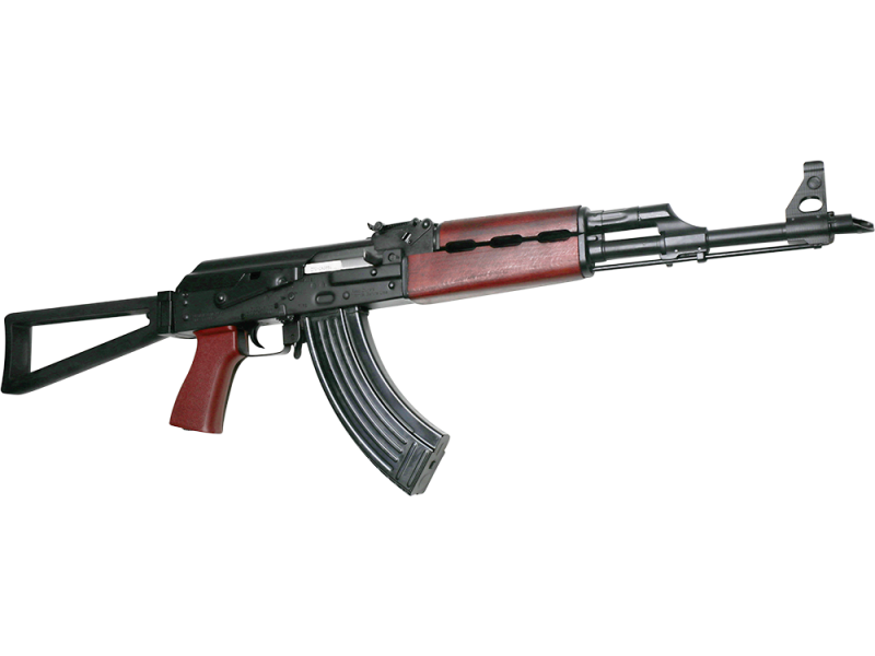Zastava ZPAPM70 AK-47 Rifle BULGED TRUNNION 1.5MM RECEIVER - Blood Red Handguard | 7.62x39 | 16.3" Chrome Lined Barrel | Folding Triangle Stock