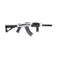 Zastava ZPAP92 AK-47 Rifle - Artic White Camo | 7.62x39 | 16.5" Barrel | Pinned and Welded Muzzle Extension| Magpul CTR Stock