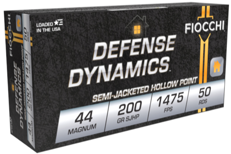 FIOCCHI 44 MAG 200GR SJHP 50RD BX 500RD CASE