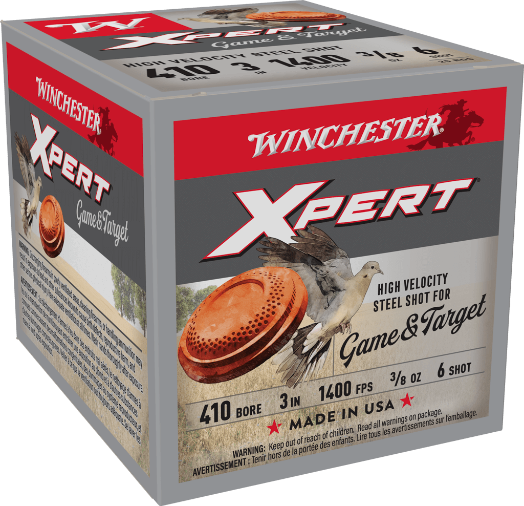 WINCHESTER XPERT STEEL HV 410G 3/8OZ #6 SHT 25RD BX 250RD CASE