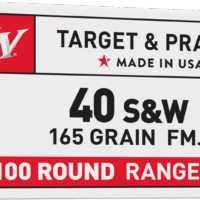 WINCHESTER USA 40SW 165GR FMJ VALUE 100RD BOX 500RD CASE