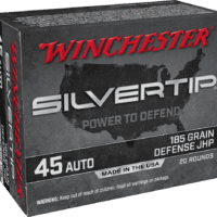 WINCHESTER SILVERTIP 45ACP 185GR HP 20RD BX 200RD CASE