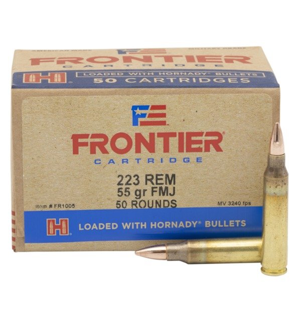 FRONTIER® 223 REM 55 GR FMJ (50 - ORIENTED) 50RD/BX 10BX/CS