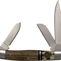 ABKT ROPER SERIES LAREDO STAG - STOCKMAN 3-BLADE WOOD HANDLES