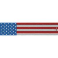 White Water Archery Reflective Arrow Wraps American Flag 5 in. x 1.125 in. 15 pk.