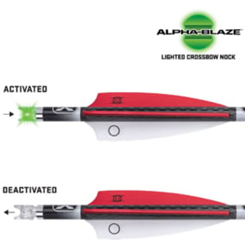 TenPoint Pro Elite 400 Lighted Carbon Arrows 20 in. Alpha Blaze Nocks 3 pk. - Image 2