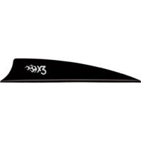 Bohning X3 Vanes Shield Cut 3 in. Black 36 pk.