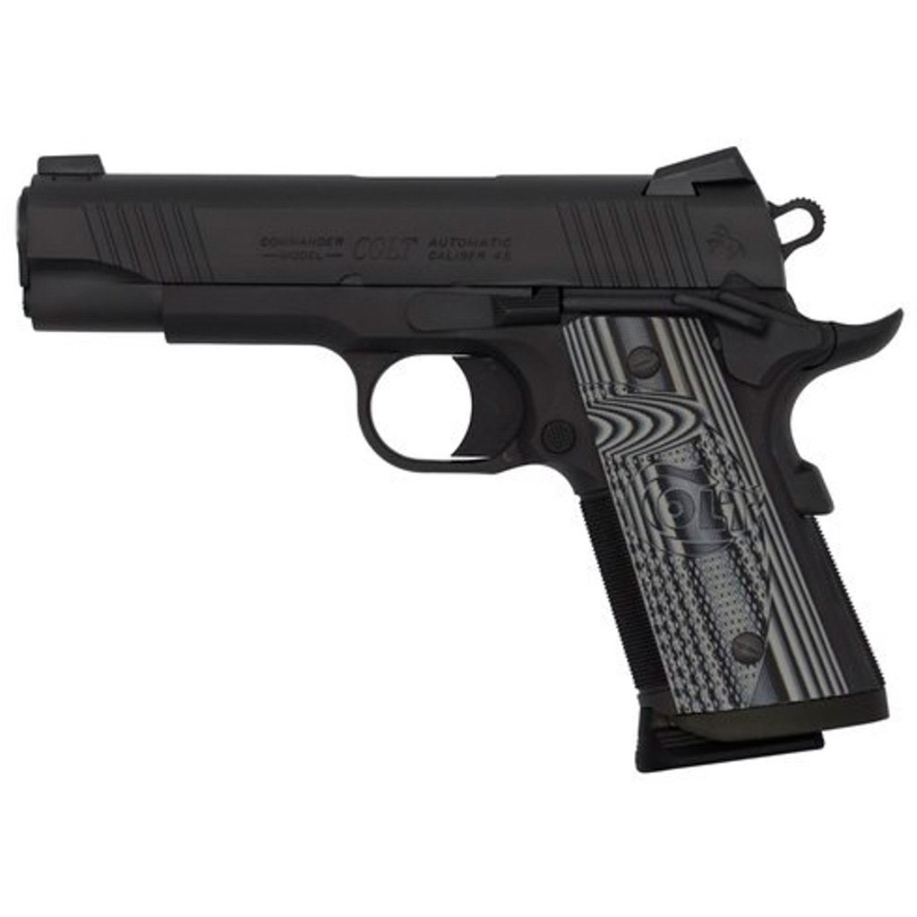 Colt 1911 CCU Concealed Carry Officers Pistol 9mm 4.25 in. Anodize / Black DLC 9 rd.