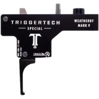 TriggerTech WM5SBB13NBF Special  Single-Stage Flat Trigger with 1-3.50 lbs Draw Weight & Black PVD Finish for Weatherby Mark V