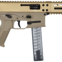 B&T Firearms 4500022 CTB&T GHM 9mm Luger 30+1 6.90" Coyote Tan, Collapsible Stock, Polymer Grip, Ambi Controls (OEM Mag)