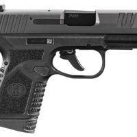 FN 66101408 Reflex  Micro-Compact Frame 9mm Luger 15+1/11+1, 3.30" Black Target Crown Steel Barrel, Black PVD Serrated Steel Slide & Polymer Frame w/Picatinny Rail, Ambidextrous