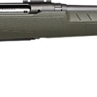 Savage Arms 32106 Axis 2 Compact 243 Rem 4+1 20" Matte Black Heavy Sporter Barrel, Matte Black Drilled & Tapped Carbon Steel Receiver, Fixed OD Green Synthetic Stock, Right Hand