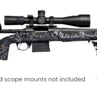Horizon Firearms RF018S221814T17 Vandal Dark 2 22 Creedmoor 18" Black Fluted Threaded Barrel, Picatinny Rail Receiver, Arca Rail Forend, Textured Iota Carbon Fiber Stock
