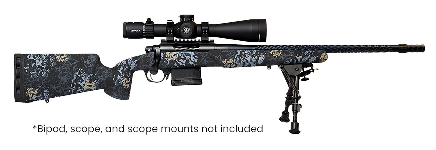 Horizon Firearms RF017S232414T19 Vandal Prime 300 PRC 24" Black Spiral Fluted Threaded Barrel, Drilled & Tapped Receiver, Textured Iota EKO Carbon Fiber Stock