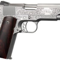 Ed Brown KCSSSIG Kobra Carry Signature Edition 45 ACP 7+1 4.25" Stainless Recessed Crown Barrel, Engraved Serrated Stainless Steel Slide &  Frame w/Beavertail, Cocobolo Grip