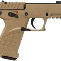 Kel-Tec P17DS P17  Compact Frame 22 LR 16+1 3.80" Black Steel Threaded Barrel, Desert Tan Serrated Slide Desert Tan Polymer Frame w/Picatinny Rail, Textured Grip Ambidextrous