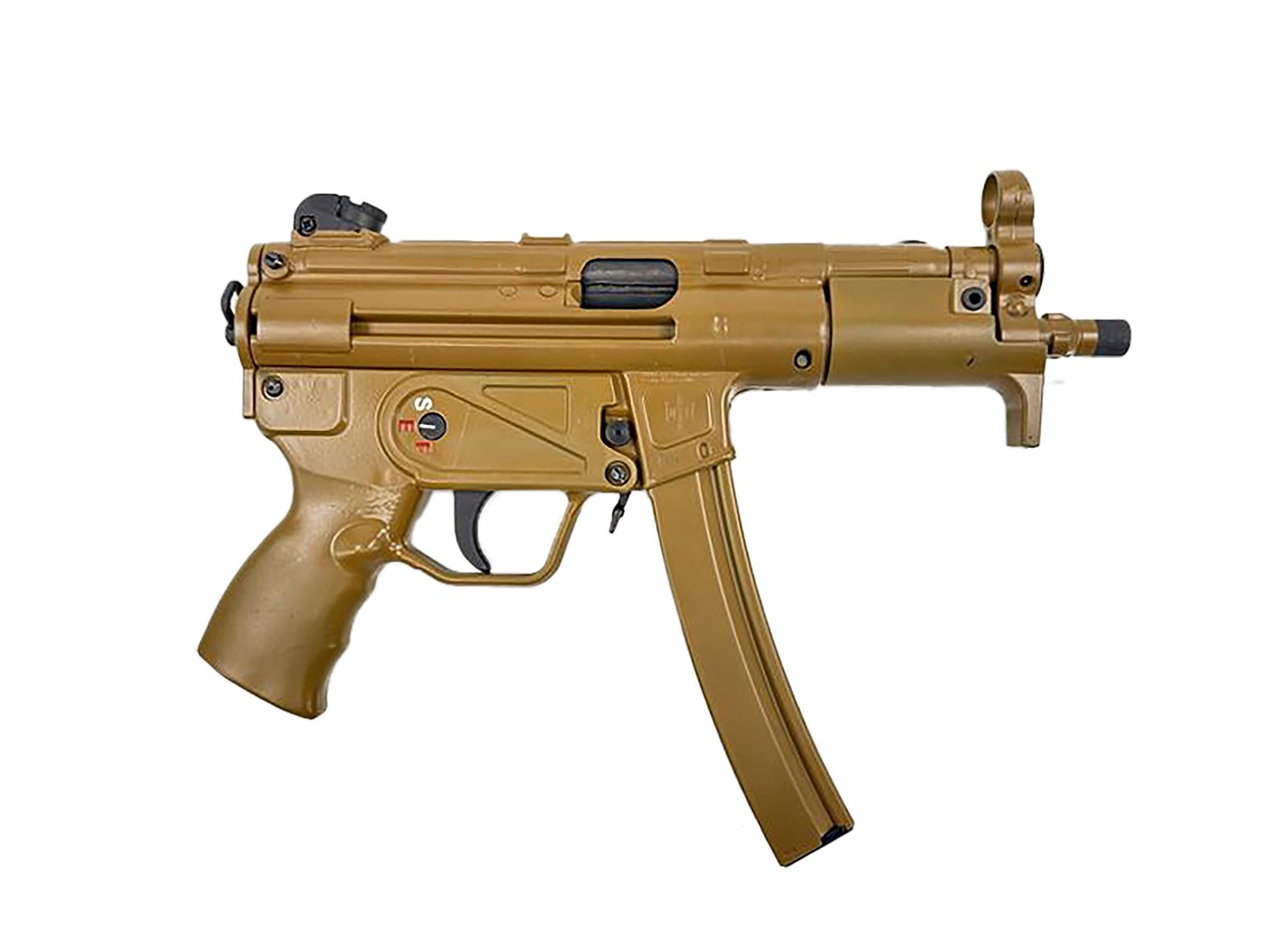 MAC 12750009 5K 9mm Luger 30+1 5.80" Black Phosphate Steel Threaded Barrel, RAL 8000 Optics Ready Receiver/Frame, Ambidextrous