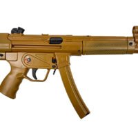 MAC 12750010 5 Exclusive Color 9mm Luger 30+1 8.90" Black Phosphate Steel Threaded Barrel, RAL 8000 Black Optic Cut Receiver/Frame, Black Grip, Ambidextrous