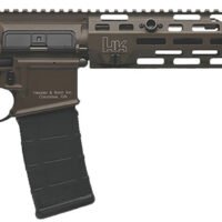HK 81001203 MR556 A4 5.56x45mm 30+1 16.50" Black Threaded Barrel, Patriot Brown Picatinny Rail Receiver, M-LOK Handguard, 6 Position Black Synthetic Stock, Ambidextrous