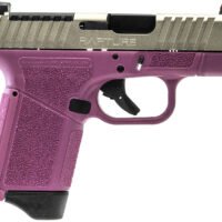 Gforce Arms GF932512PIN Rapture  Sub-Compact Frame 9mm Luger 12+1 3.25" Black Steel Barrel, Nickel Steel Optic Cut/Serrated Slide, Pink Cerakote Polymer Frame, Shield RMSc/RMR Footprint