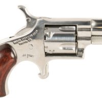 North American Arms SDLX LDLX 22 Short 5 Shot 1.13" Polished Stainless Steel, Rosewood Grip, Exposed Hammer