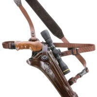 Galco KH130H Kodiak Hunter Chest Holster Havana Brown Leather Shoulder/Torso Strap Fits S&W N Frame Fits Ruger Blackhawk 7.50" Right Hand