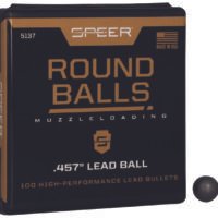 Speer 5137 Lead Balls  45Cal Lead Ball 143gr 100 Per Box/5 Case