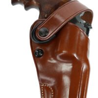 Galco DAO106 DAO  OWB Tan Leather Belt Slide Fits S&W L Frame Fits 6" Barrel Right Hand