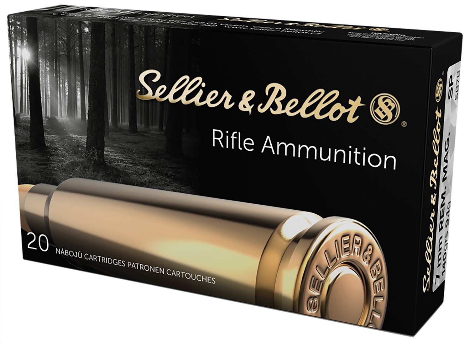 Sellier & Bellot SB7B Rifle 7mmRemMag 140gr Soft Point 20 Per Box/20 Case
